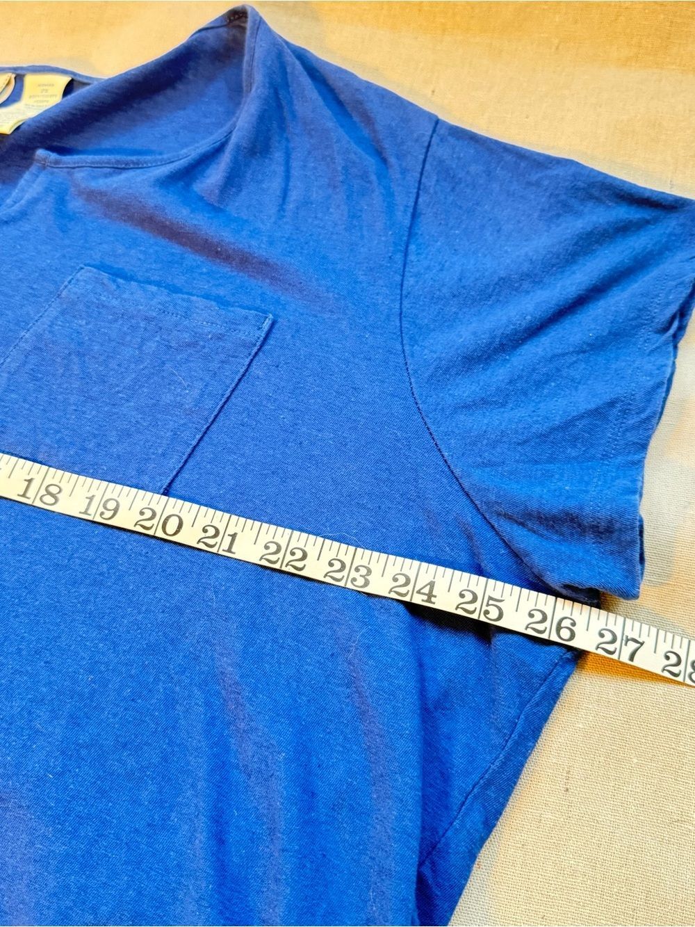 Caribbean Joe Women’s Short Sleeve Cotton Linen Blend Tee Size 2XL Royal Blue - Picture 7 of 9